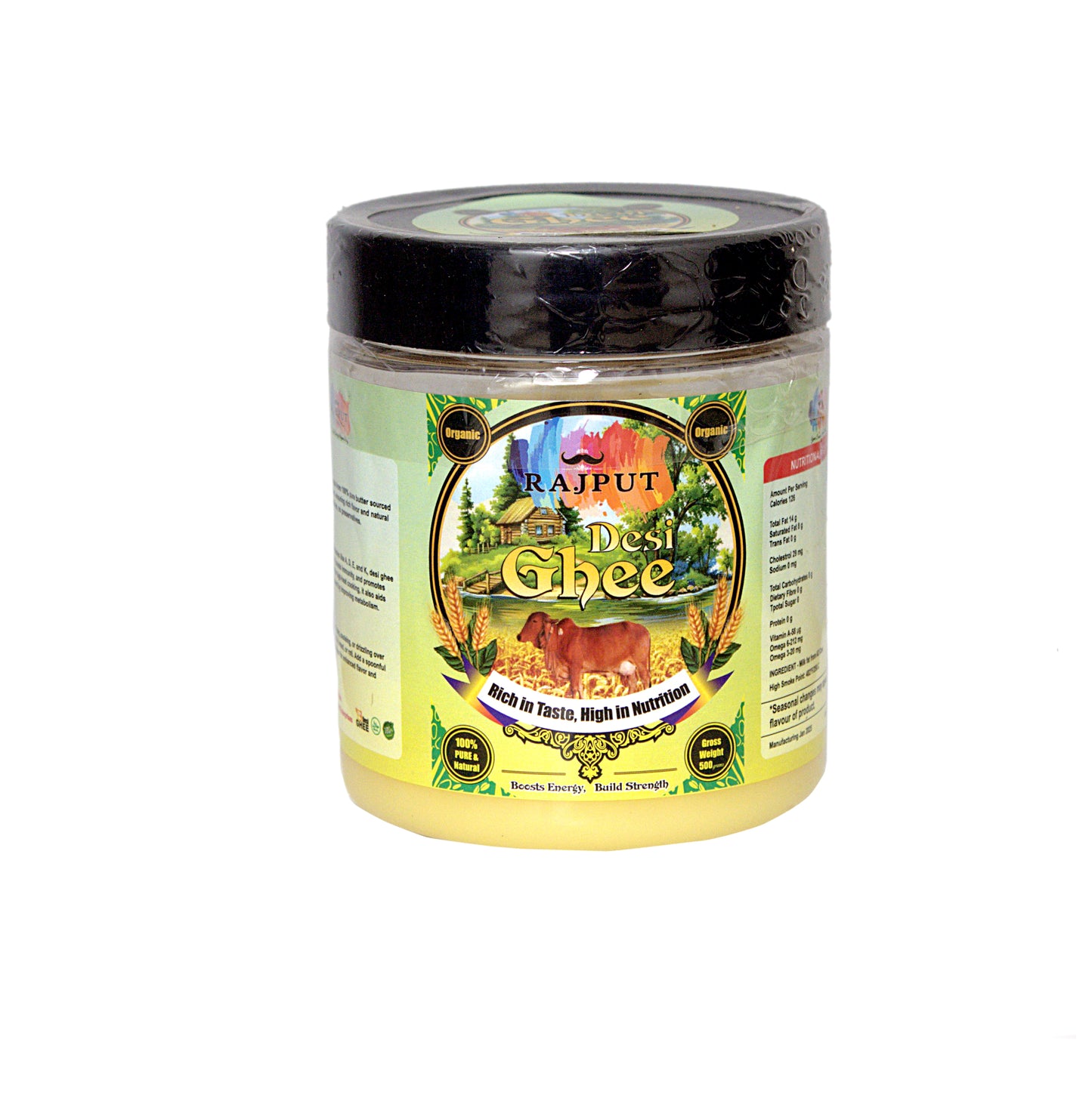 🧈 Rajput Desi Ghee (500 ml): The Essence of Purity and Tradition⭐⭐⭐