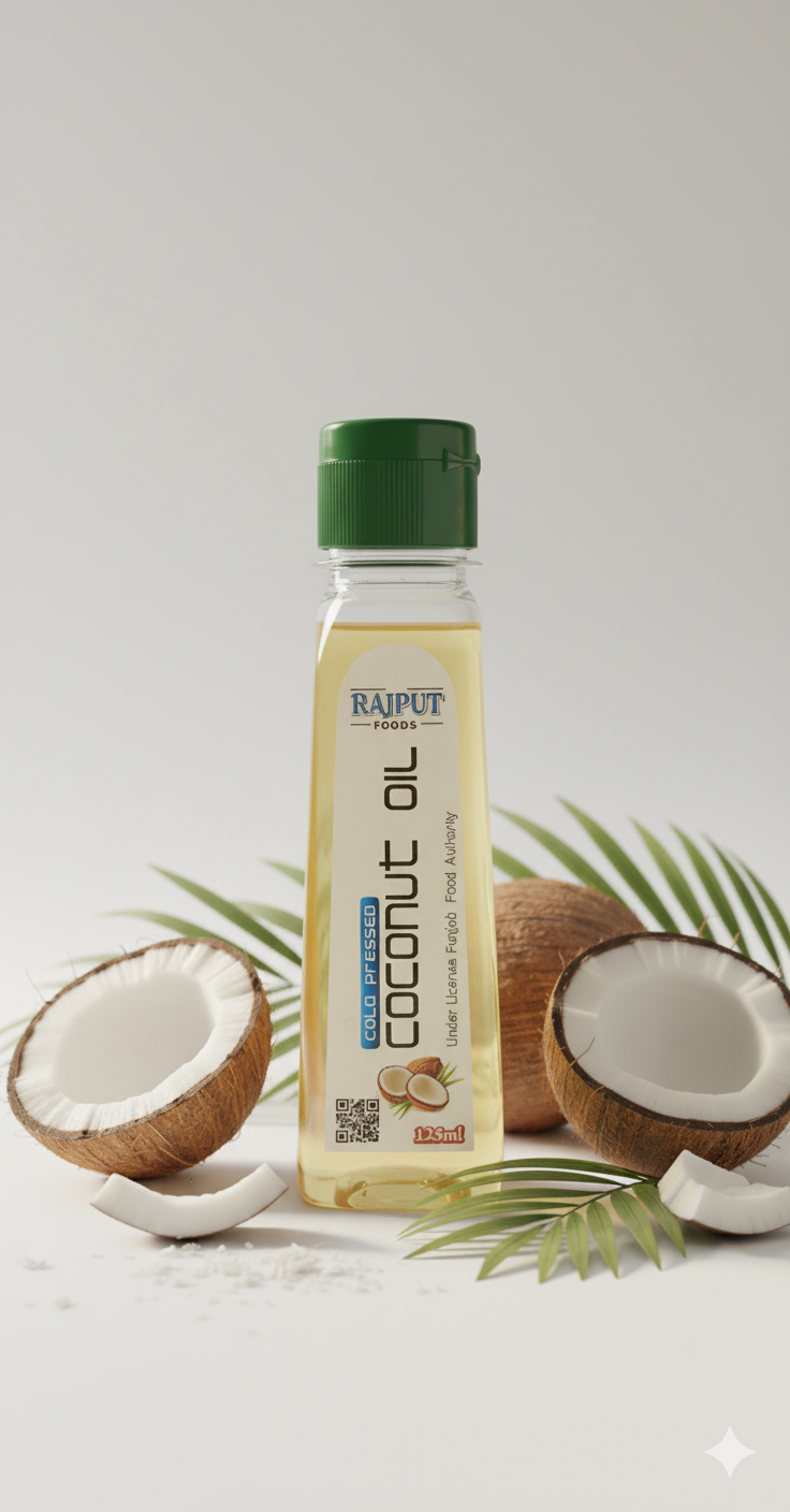 Rajput Foods 100% Pure Coconut Oil – Cold Pressed &amp; Organic⭐⭐⭐